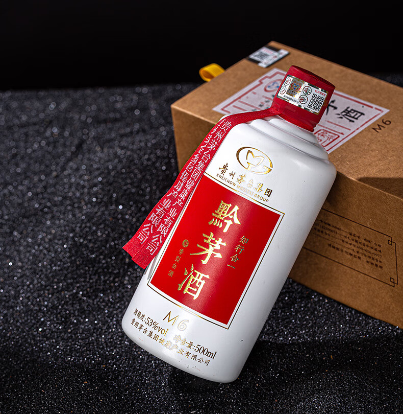 【茅台 黔茅m6】贵州茅台集团 黔茅 m6(合一) 53度酱香型白酒 500ml*6
