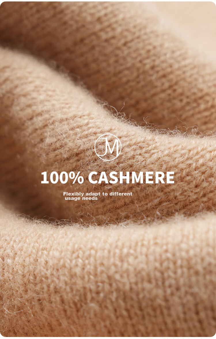 JIUMU 100% Cashmere Warm Neck Gaiter for Women, Autumn And Winter Thickened Cold Protection Neck Warmer, Winter Outdoor Scarf for Wome 3
