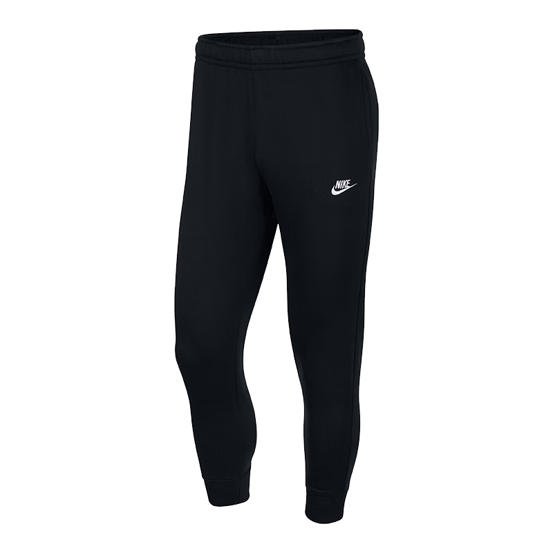 NIKE Men's Sweatpants, Winter Fleece-Lined Joggers, Knitted Casual Pants, Fashionable Versatile BV2672-010, Black, XXL