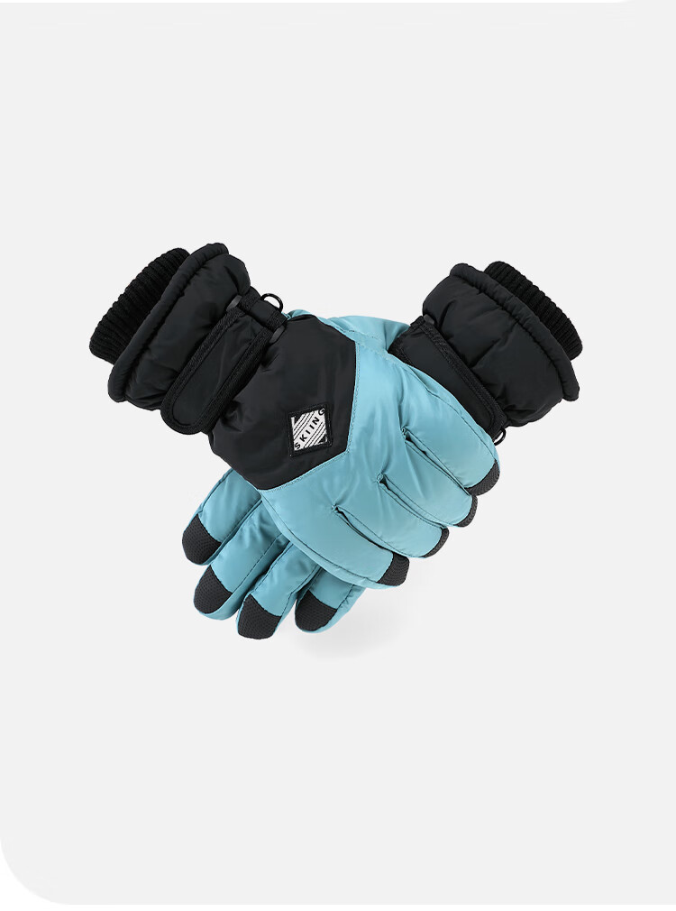 MISSION UV Women's Ski Gloves, Thickened And Fleece-Lined for Winter, Windproof, Cold-Resistant, Water-Repellent, Suitable for Cycling in Autumn And Winter, Touchscreen Compatible, Warm Gloves 15