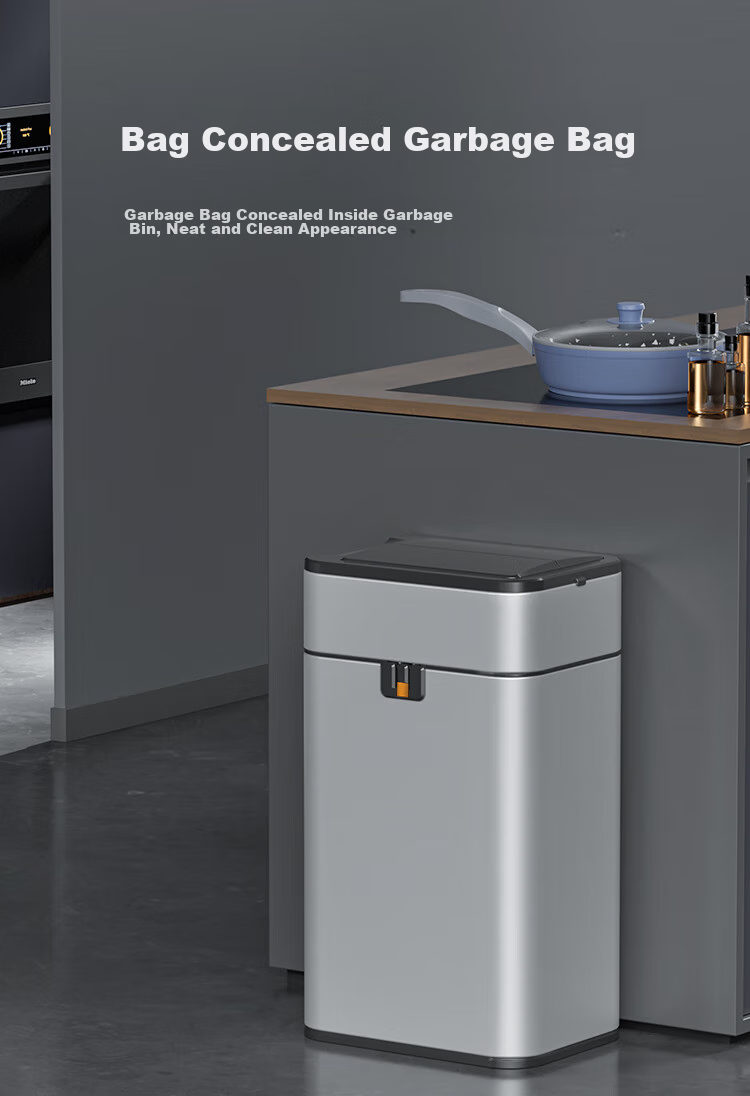 JD Original Stainless Steel Smart Sensor Trash Can 15L with Lid for Bathroom, Kitchen, Living Room And Office 12