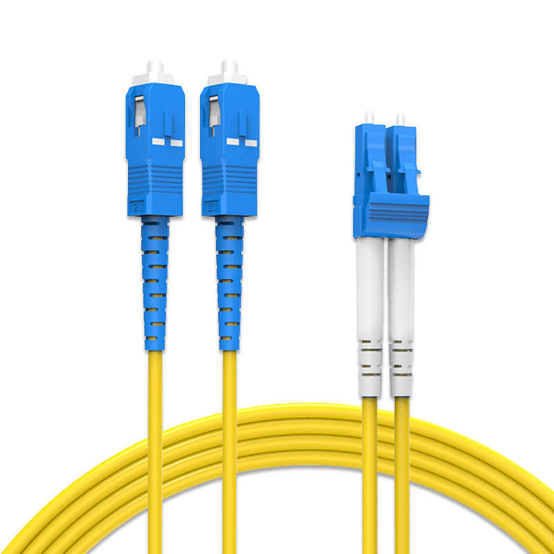 Guanghang Telecom Grade Fiber Optic Patch Cord LC-SC Single Mode Duplex 1m Indoor Fiber Optic Cable Low Smoke Halogen-Free Environmental Jacket Transceiver Pigtail GH-LS01-S