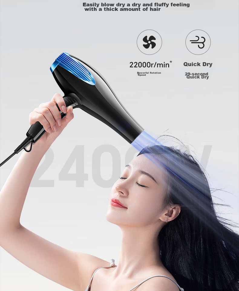 AUX Hair Dryer, High-Speed 2400W for Home Use, Salon-Grade, Constant Temperature, Hair Protection, Hot And Cold Air, Professional-Grade Blow Dryer for Barbershops, Powerful Airflow, Birthday Gift 5