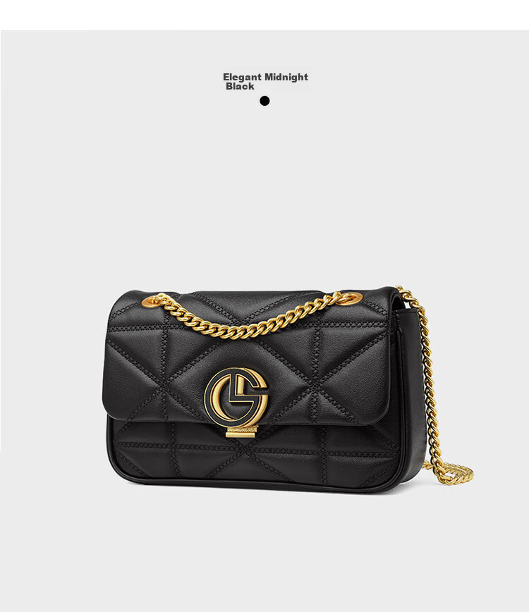 Goldlion Women's Handbag, Fashionable Shoulder Bag, Chain Bag, Crossbody Small Square Bag, Birthday Gift 22