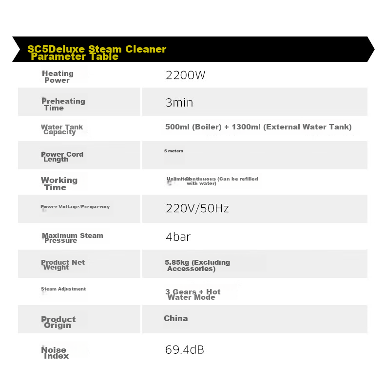 KARCHER German Steam Mop, Household High-Temperature Steam Cleaner, Kitchen Range Hood And Whole-House Cleaning Machine, Floor Washer with Temperature Display, Sterilization And Dust Mite Removal SC5D 19