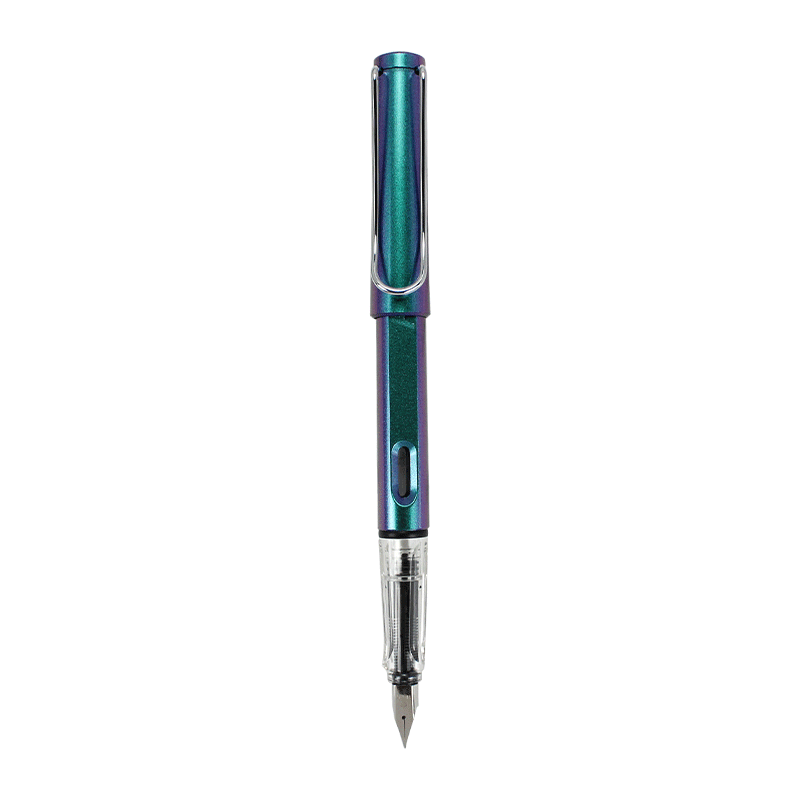 HERO Erasable Fountain Pen, 369 Ergonomic Design for Third-Grade Students' Handwriting Practice, Heat-Sensitive Easy-Erase Ink Pen for Male And Female Beginners, F Nib, Color-Changing Gree