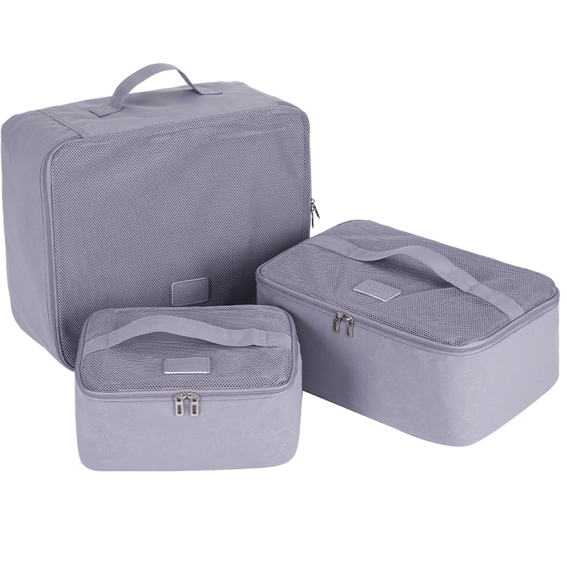 KALA·Y Travel Storage Bag, 21.6L Three-Piece Set, Luggage Bag, Large Capacity Travel Bag, CX0619 Monet Purple