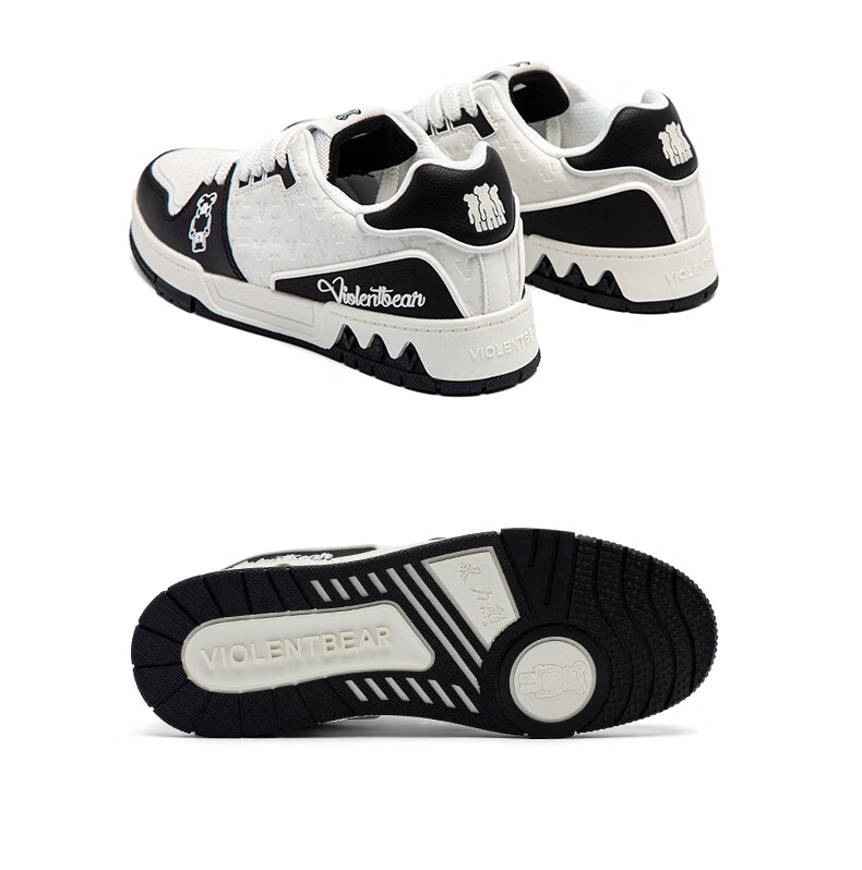 VIOLENTBEAR Men's Shoes, Summer Trendy Sneakers, Casual Couple Breathable Sports Shoes, 889YF White And Gray [Glow-In Style], Size 37 19
