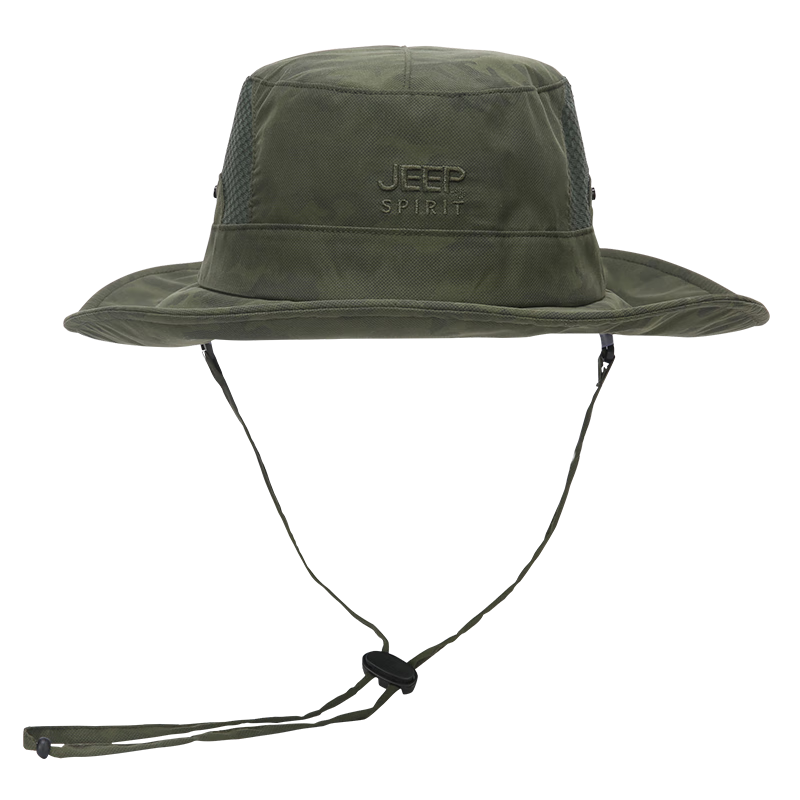 JEEP Men's Lightweight Breathable Summer Sun Hat Unisex Casual Outdoor Sports Cycling Sun Protection Bucket Hat