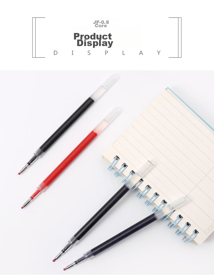 ZEBRA RJF5 Retractable Pen Refill 0.5mm Blue-Black Gel Ink Compatible with JJ15 JJ55 JJZ58 JJZ15W And Other Series Ballpoint Pens, Pack of 10 6
