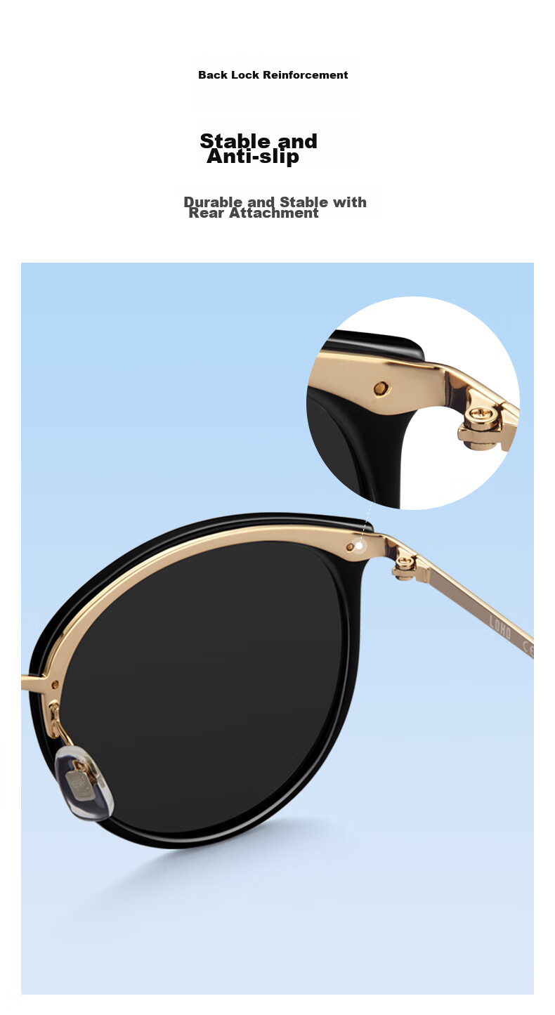 LOHO Sunglasses for Women, Polarized Sunglasses for Couples And Friends, Driving Glasses, Sun Protection Eyewear, GM Hiking Glasses, Gift 6