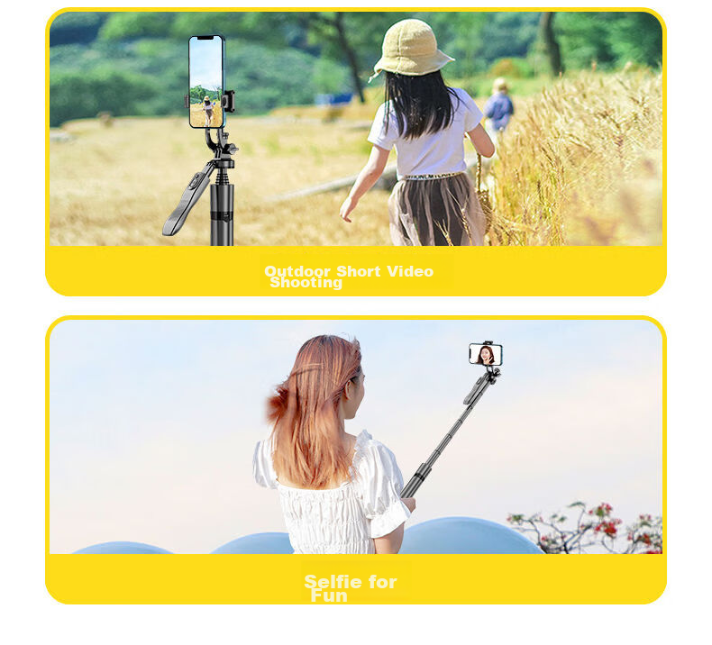 SelfieShow F15 Upgraded Version [F16], No.1 Selfie Stick Tripod, Extendable Travel Phone Stand, Floor-Standing, 360-Degree Rotation, Multifunctional for Shooting And Live Streaming, Suitable for DJI Pocket 3 9
