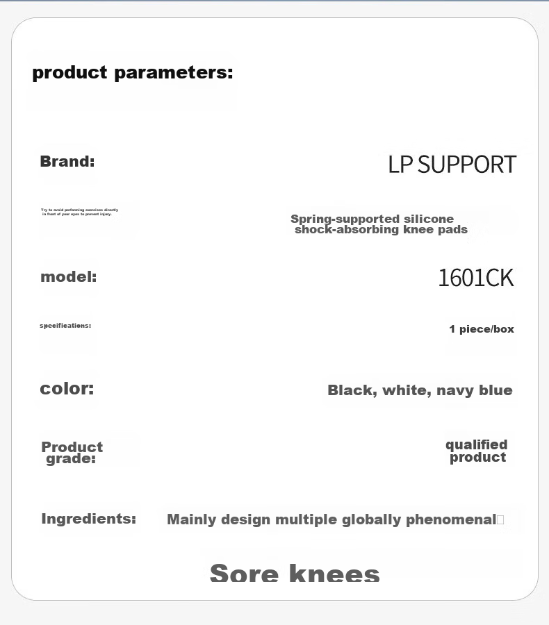 LP Knee Brace for Sports, Basketball-Specific Meniscus Patella Running Equipment, Professional Knee Support for Men And Women, Badminton And Hiking Gear 13