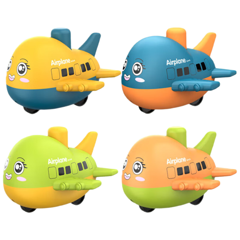 Danmiqi Children's Inertia Push Small Airplane Toy Car Model, Baby Boys And Girls Early Education Pull-Back Car Toy Gift