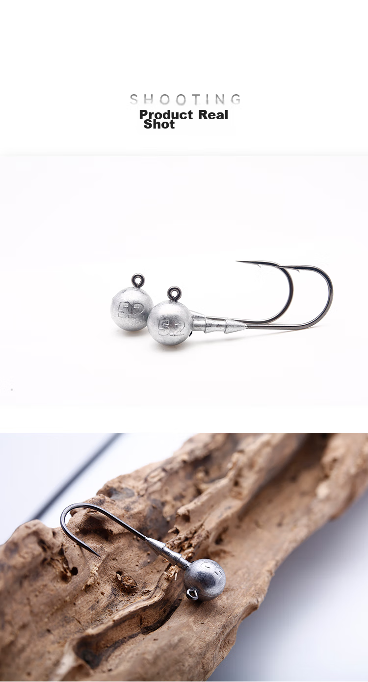 BKK Double Reinforced Lead Head Hook for Lure Fishing, Soft Bait Hook, Anti-Snagging Bottom Hook for Bass And Mandarin Fish 4