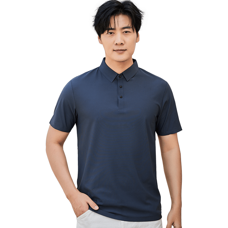 LangSha POLO Shirt for Men, Summer T-Shirt, Sports Quick-Dry Collared Short Sleeve, Silk-Like Breathable, Running Fitness Father's Day Gift