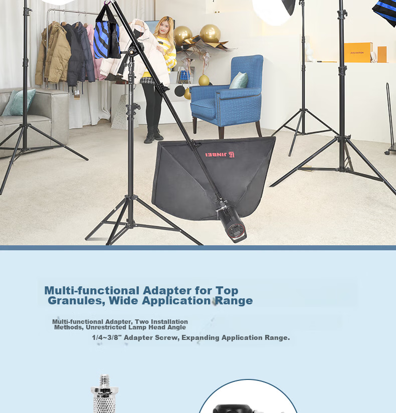 JINBEI L-210 Medium-Angle Crossbar Studio Accessory Equipment, Extendable Multi-Purpose Photography Light Stand Crossbar L-210 Medium-Angle Crossbar (Including Balance Sandbag) 4