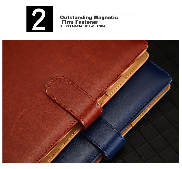 TENGXIONG Notebook A5 Detachable Ring-Bound Leather Cover B5 Loose-Leaf Notebook, Thickened Buckle Journal, Diary, Simple Office Meeting Business Record Book, Stationery Customization with Logo 7