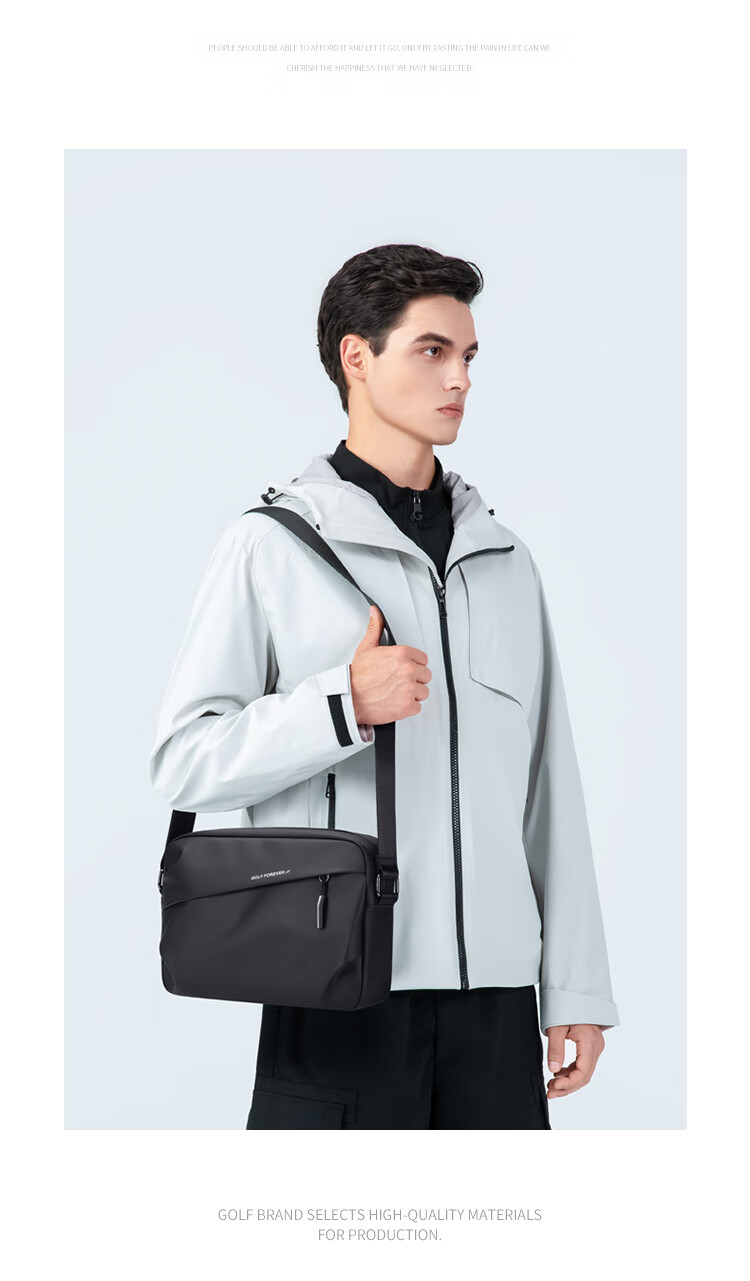 GOLF Shoulder Bag for Men, Casual Crossbody Bag, Phone And IPad Holder, Water-Resistant Commuter Bag, Lightweight Sports Messenger Bag 10