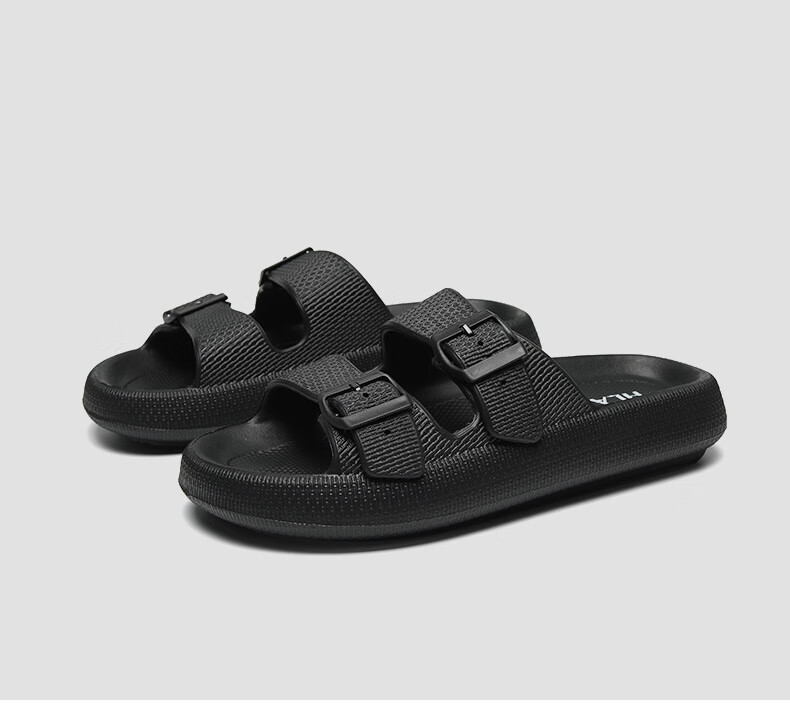 HLA Men's Fashion Breathable Outdoor Casual Sandals Comfortable Height Increasing HAALXM2EBK143 Gray Size 42 23