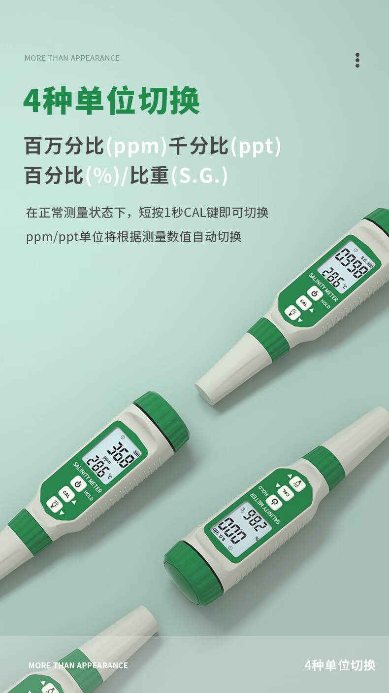 Xima AR8012 Salinity Meter, Aquarium Fish Farming Pen-Type Salinity Pen, Food And Beverage Salinity Detector 6