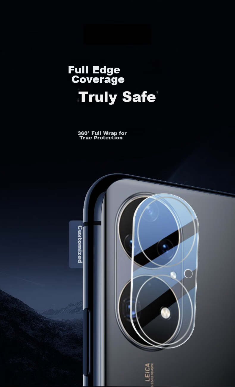 DIVI [2-Pack] Lens Protector for Huawei P50 Pro, Full Coverage High-Definition Glass Anti-Scratch Wear-Resistant Protective Film for Huawei Smartphone Camera 4