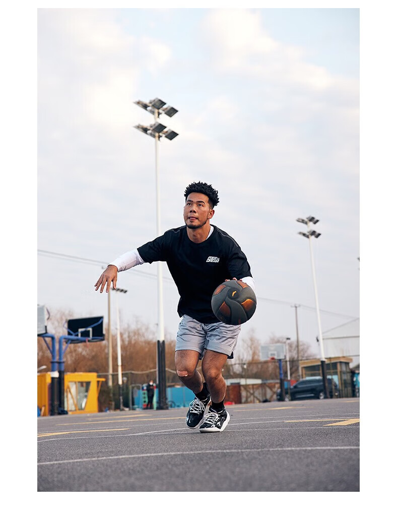 ANTA Basketball Size 7 Adult Competition Ball, Non-Slip, Wear-Resistant, Suitable for Cement Courts, Indoor And Outdoor Use, Professional Youth Basketball 9