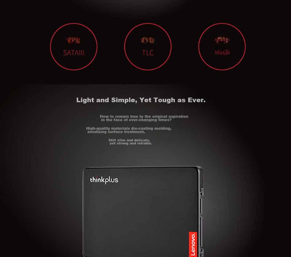 ThinkPlus Lenovo 128GB SSD SATA3.0 ST800 Series Compatible with Desktop/laptop 3