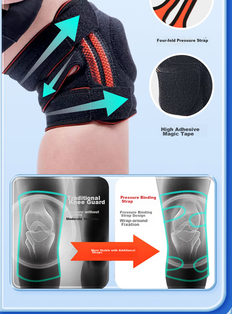 Bamaier [German Professional Children's Sports Knee Pads] Basketball Running Hiking Protective Joint Knee Meniscus Protectio 9