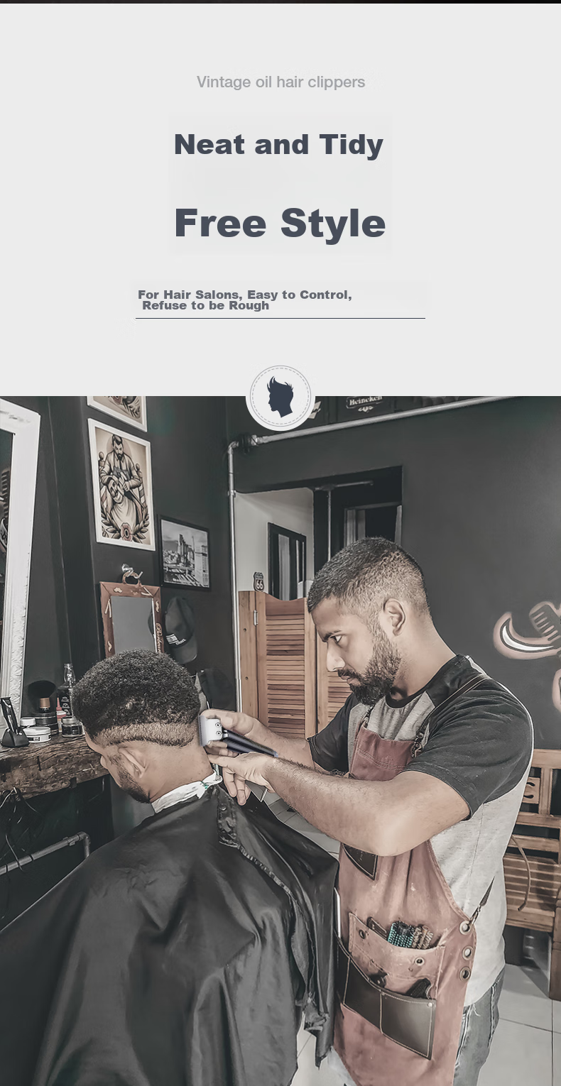 AUX Hair Clipper, Shaving And Styling Tool, for Adults And Children, Electric Trimmer, Head Shaver, Edge Trimmer, Bangs Trimmer, Self-Haircut Device, Gradient Design, Specialized for Men's Barbershops 12