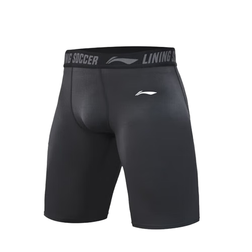 Li-Ning Men's Compression Shorts, Sports Running Quick-Dry Compression Pants, Fitness Underwear, High-Elastic Breathable Knee-Length Shorts, Basketball Training Shorts