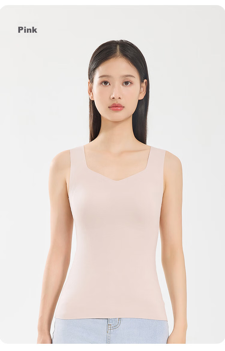 JD Jingzao Summer 100% Wool Base Vest Women Fine Merino Wool Sleeveless Top Tranquil Black XL 15