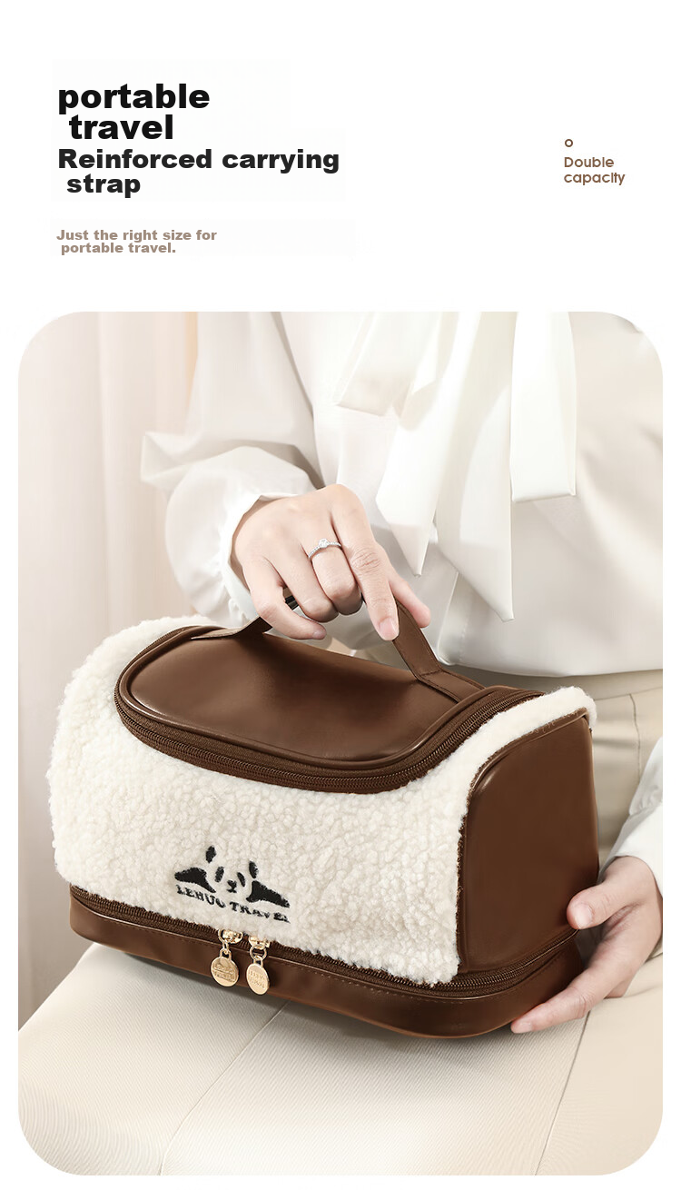 Lehuolvxing Portable Cosmetic Bag for Women, 2026 New Stylish Toiletry And Skincare Organizer, Large Capacity Waterproof Travel Set 14