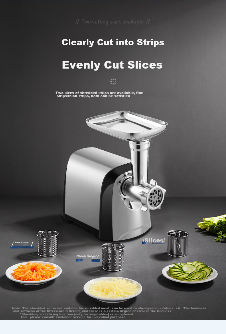 AUX Meat Grinder Sausage Stuffer, Multi-Functional Electric Home And Commercial Use Mincer And Mixer, Meat Chopper, Garlic Crusher, Large 400W Power Sausage Stuffing Machine for Sausages And Sausage Casings 18