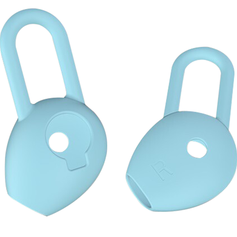 Masentek ES23 Earphone Tip Cover, Compatible with Huawei Freelace Active Edition Honor X Sport PRO AM66 Bluetooth Earphones, HUAWEI Silicone Tip Accessory, Blue Medium