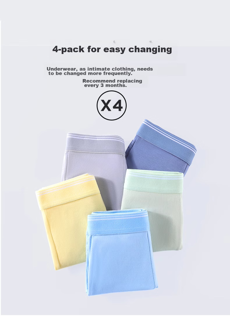 Hzasz Boys' Underwear for Teenagers, Puberty, Middle And High School Students, 15-Year-Old Boys' Boxer Briefs, Breathable, Antibacterial, 18 Pure Cotton Shorts 20