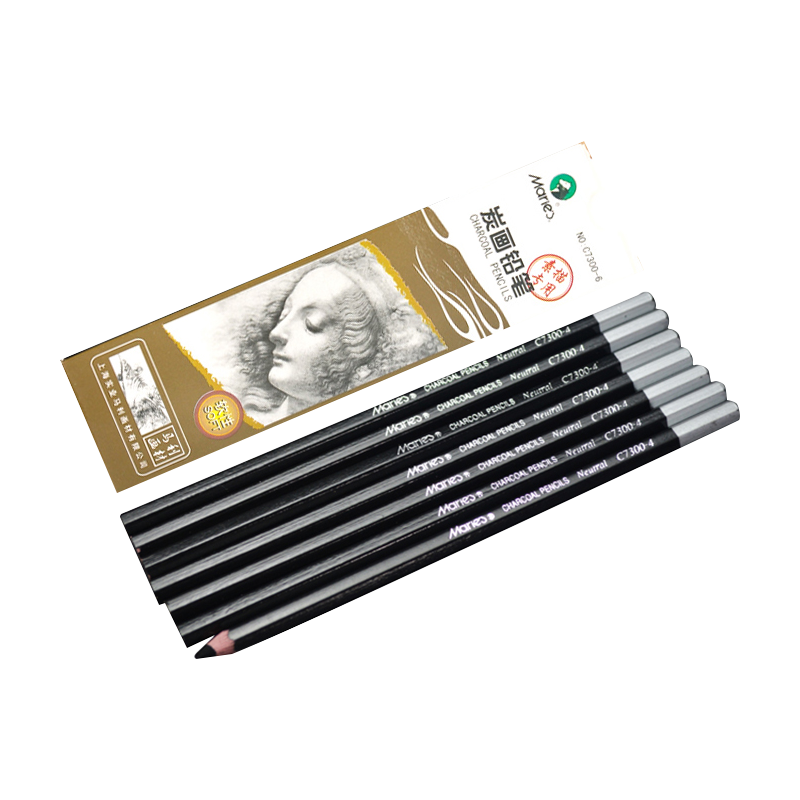 Marie's Extra Soft Sketching Pencils, 12-Pack, Drawing Pencils for Art, Medium-Hard Carbon Pencils, Student Beginner Exam Drawing Special C7300 Art Sketching