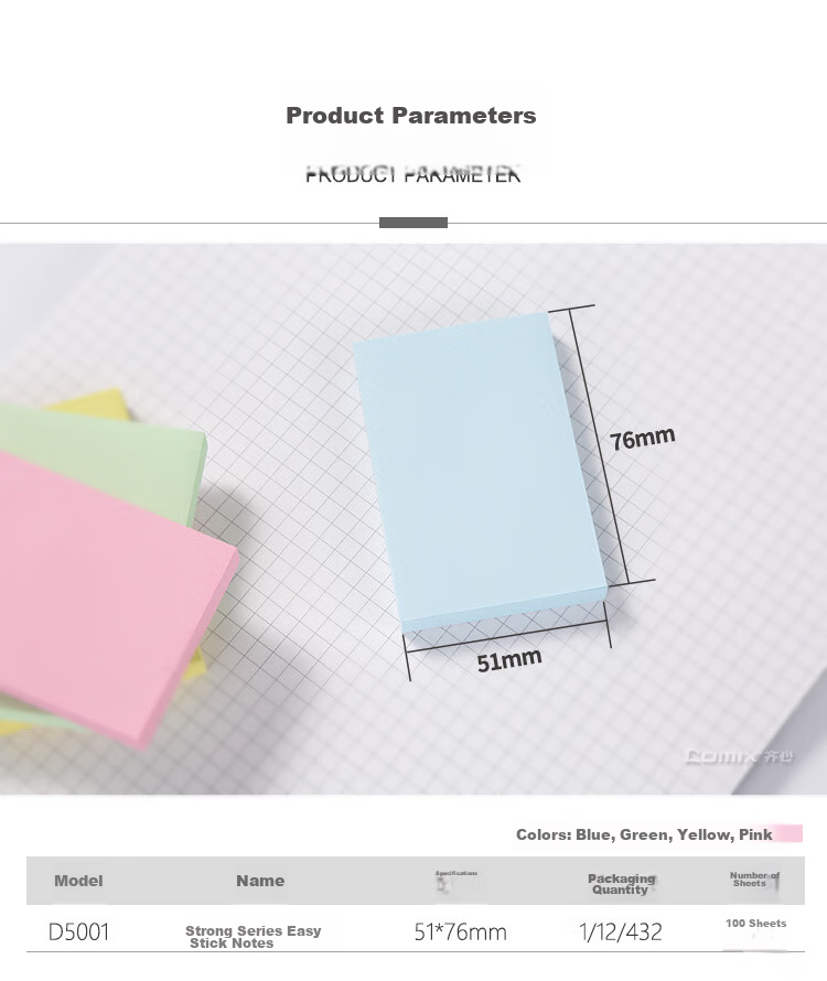 COMIX 12 Packs Sticky Notes/Notepads/Notebooks/Reminders (76x51mm), Random Colors, D5001 3