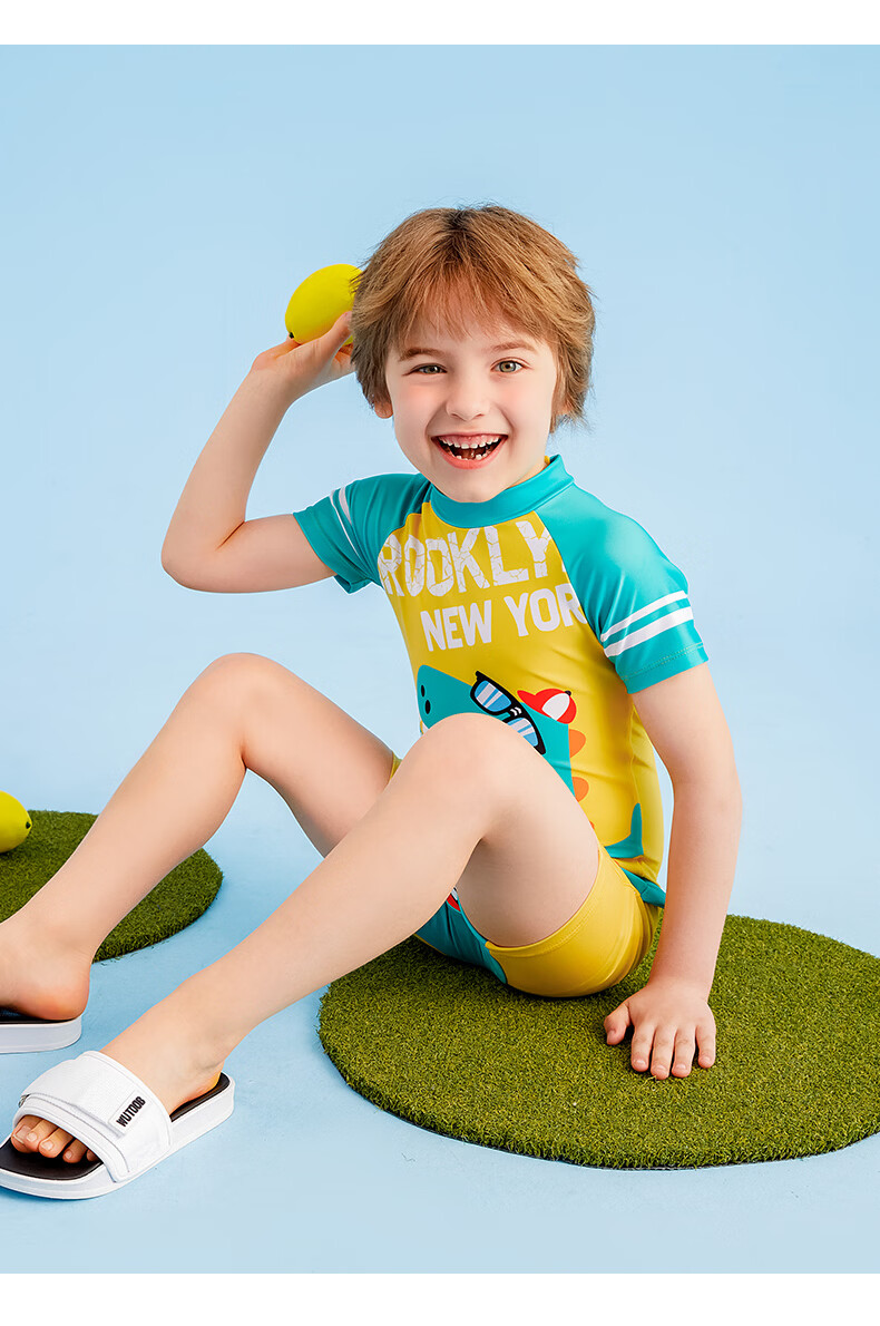 361° Children's Swimsuit, Boys' One-Piece Swimwear, Cartoon Cute Design for Young Kids, Summer Swimming Suit, Baby Hot Spring Bathing Costume 11