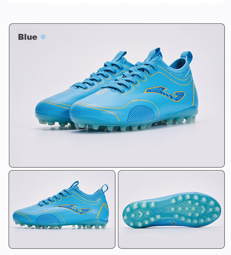 JOMA Soccer Shoes for Children MG Short Studs Youth Elementary School Students Boys And Girls Light-Changing Colorful Sole Football Training Shoes Yellow Size 32 12