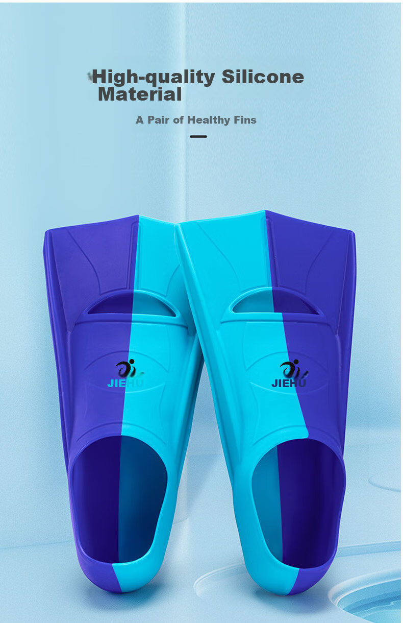 Jiehu Swimming Fins for Adults And Children, Professional Swimming Diving Speed Boosting Comfortable Durable Soft Rubber Flippers Training Equipment 5