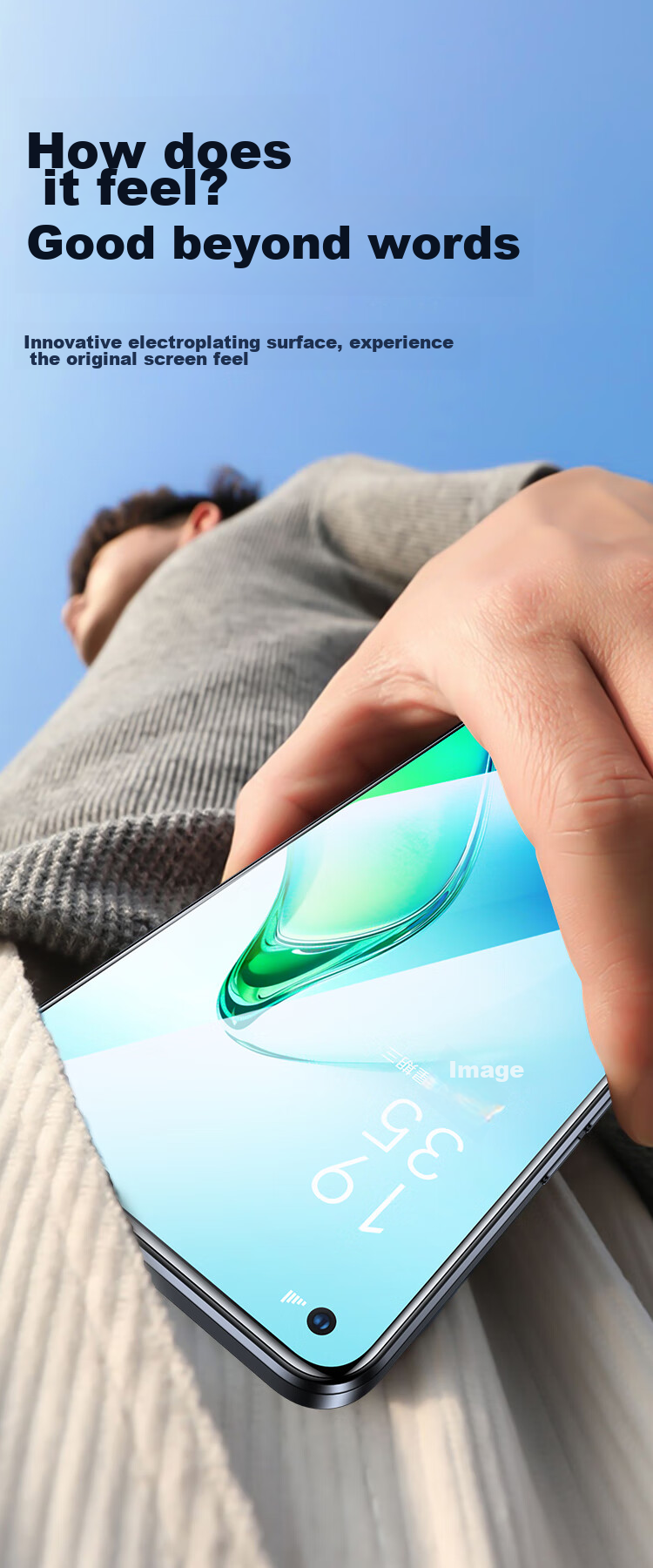 BIAZE [Triple Enhanced] Tempered Glass Screen Protector for OPPO Reno8, High-Definition Anti-Scratch Wear-Resistant Strong Anti-Fingerprint Glass Protective Film Front Film JM292 11