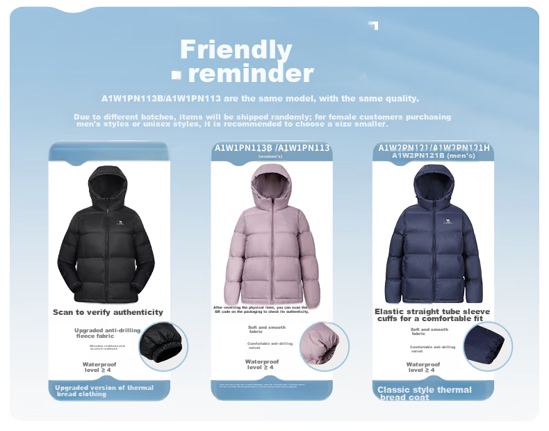 CAMEL [Hug] Winter Outdoor Water-Resistant down Jacket, 600 Fill Power, Unisex Thick Hooded Warm Puffer Coat 3