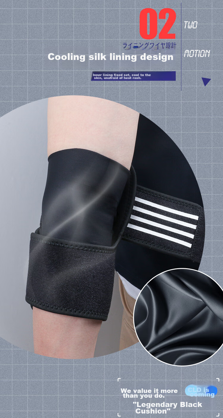 MIZUNO Open-Back Compression Elbow Support for Tennis, Men's And Women's Sports Fitness Badminton Basketball Arm Guard 2520 Gray 6