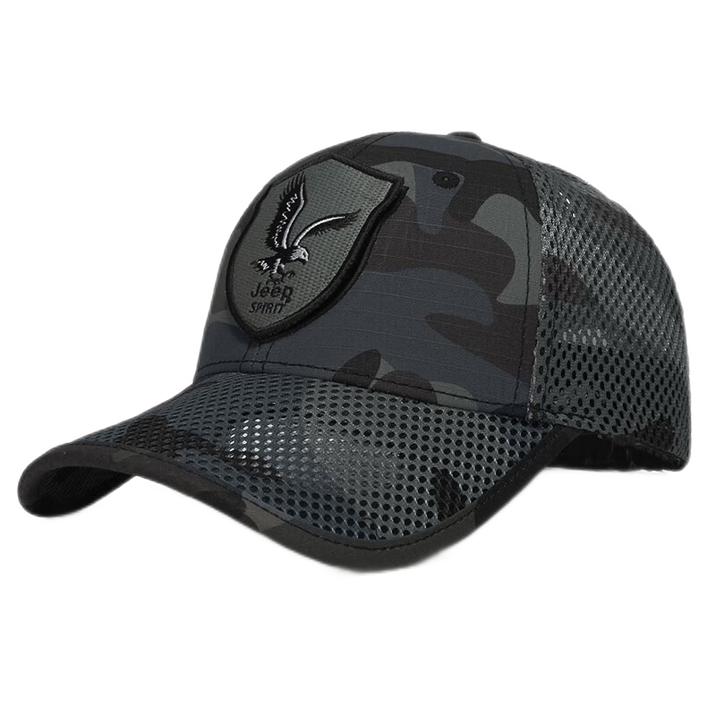 JEEP Men's Baseball Cap, Summer Mesh Visor Hat, Outdoor Sun Protection Hat, Casual Sports Sun Hat A0610