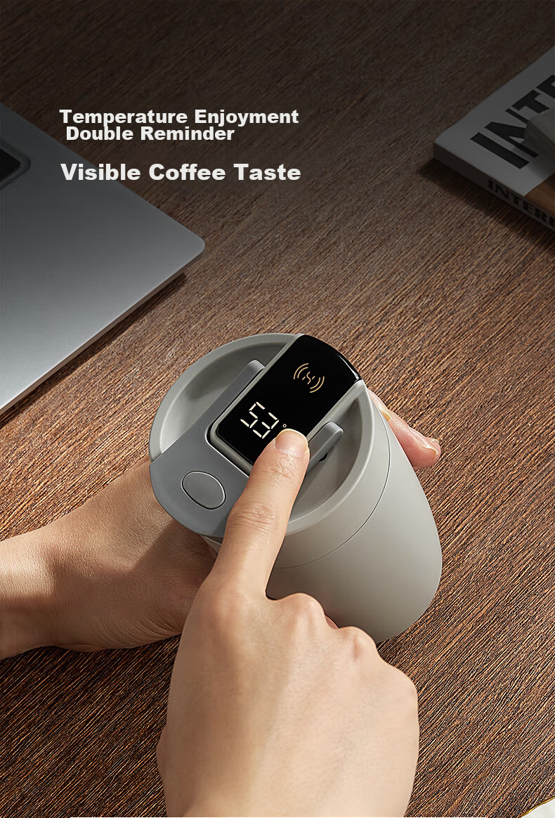 Hongmengzhixuan Haersi Insulated Mug, Smart Coffee Cup, Stainless Steel Cup, Large Capacity Water Bottle, Mid-Autumn Festival Gift, for Men And Women, Suitable for Gifting 11