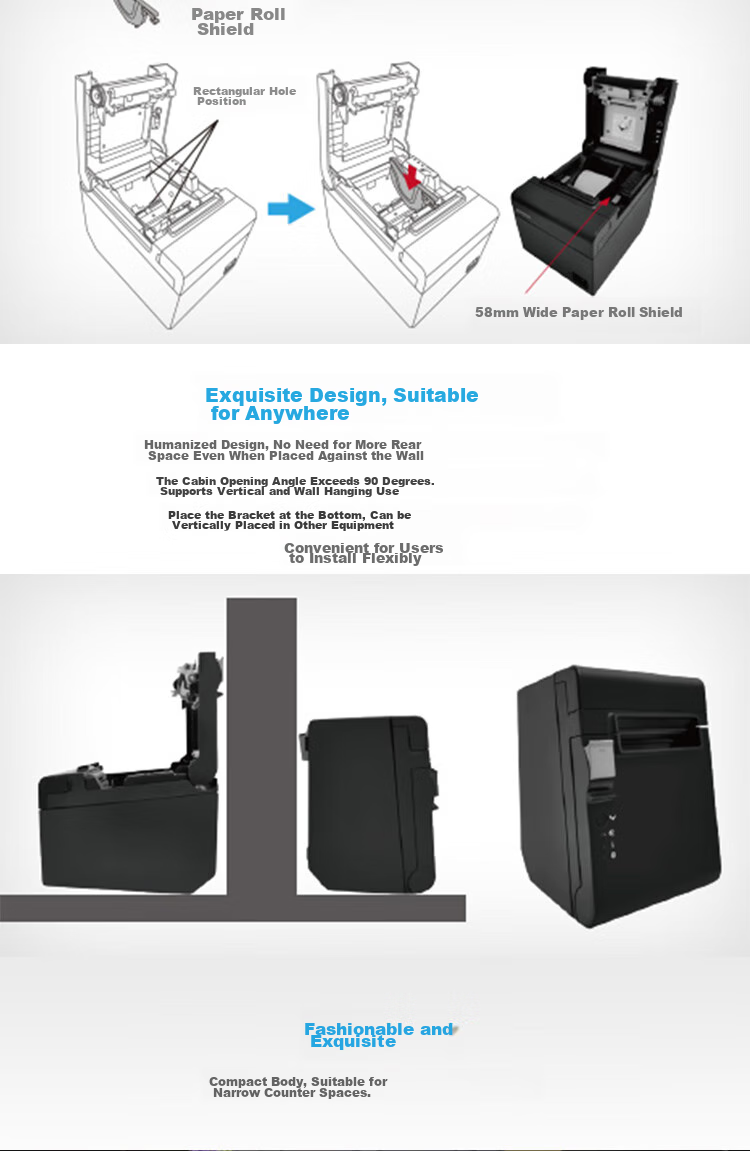 Epson TM-T82III, New Generation Thermal Receipt Printer for Supermarkets, Retail, Restaurants, 58mm/80mm Receipt Printer, USB Interface 8