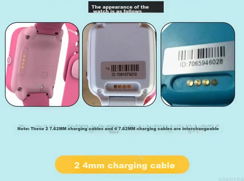 CHENSONG Compatible with Lenovo K1 Aibabit Children's Watch Charger, Haoji Xing/Zhili Kuaiche Charging Cable, Aitianshi Guardian Jihaolepu Watch Universal 7.62mm 6
