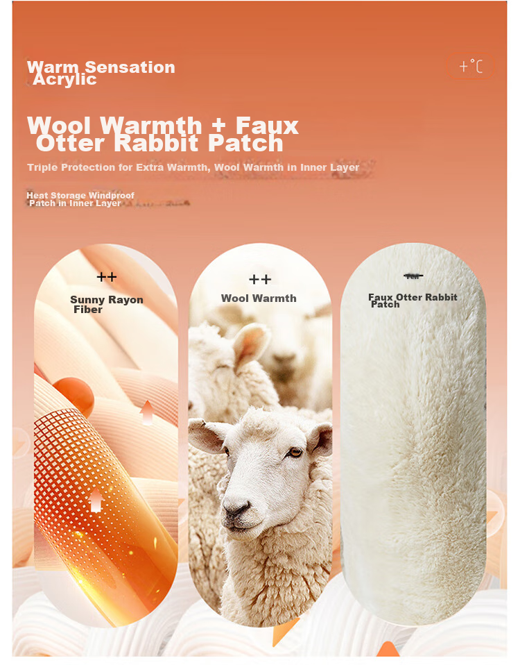 LangSha Wool Pants, Warm Men's Thick Fleece-Lined Knee Protection, High Elasticity, for Middle-Aged And Elderly, Northeast Cold-Proof Cotton Pants for Outdoor Wear in Winter 8