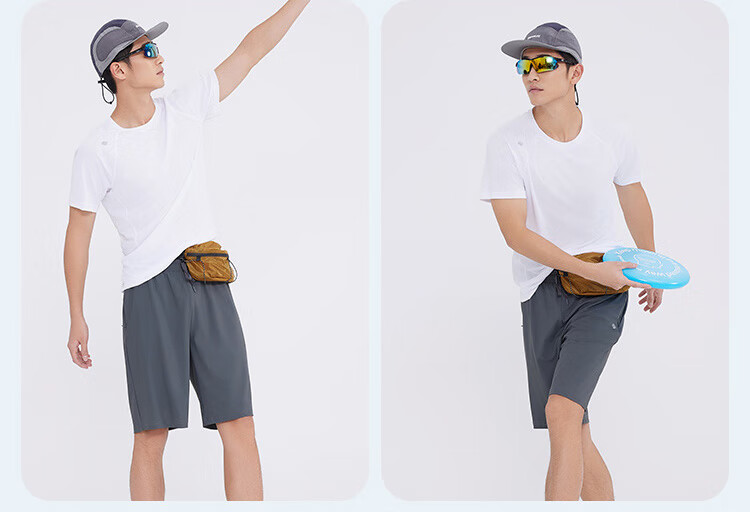 JD Original [Ultra-Light Quick-Dry] Sports T-Shirt, Summer Outdoor Running Fitness Short-Sleeve Men's T-Shirt, Light Gray 1.0, Size M 21